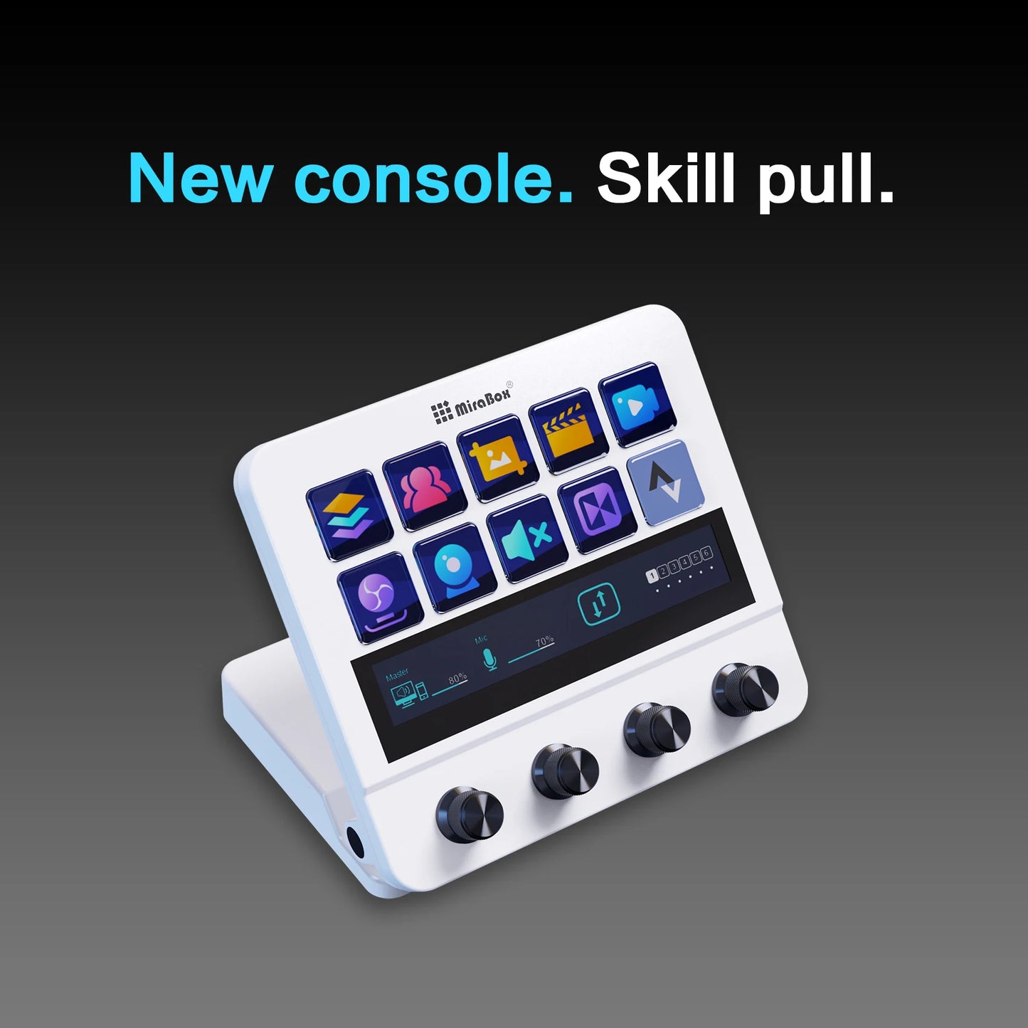 Mirabox N4 Stream deck 10 LCD Keys Button Live Console Mini Keypad Streamdeck Deck Dock macropad Stream Desk Studio Controller