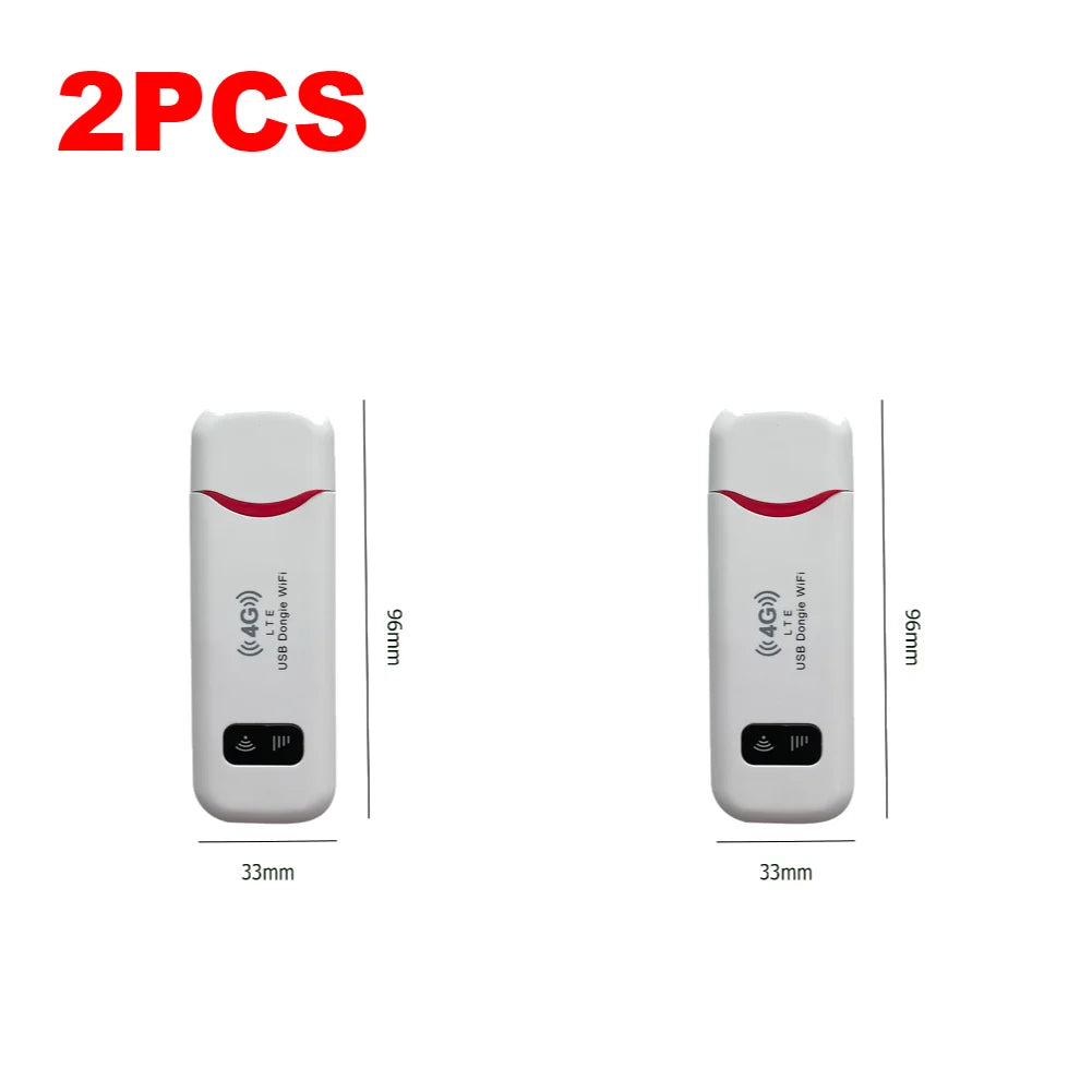 1/2/3PCS 150Mbps 4G LTE USB Modem Dongle WiFi Router with SIM Card Slot Pocket Hotspot Wireless Adapter for Laptops UMPC MID 