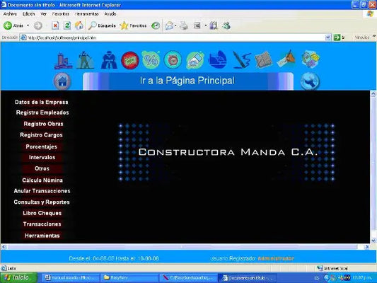 Sistema de Nómina y Control de Pagos (Constructora Manda)