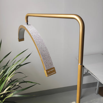 Fusitu Oversea Warehouse LED Half-Moon Shaped Light LED Lash Light With Floor Tripod Floor Video Light For Beauty Salon Makeup