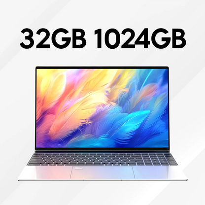 New Ultra Slim Laptop Intel Core i7 8650U 15.6" 32GB RAM 2TB SSD Gaming PC Office Study Computer PC Windows 11 Pro