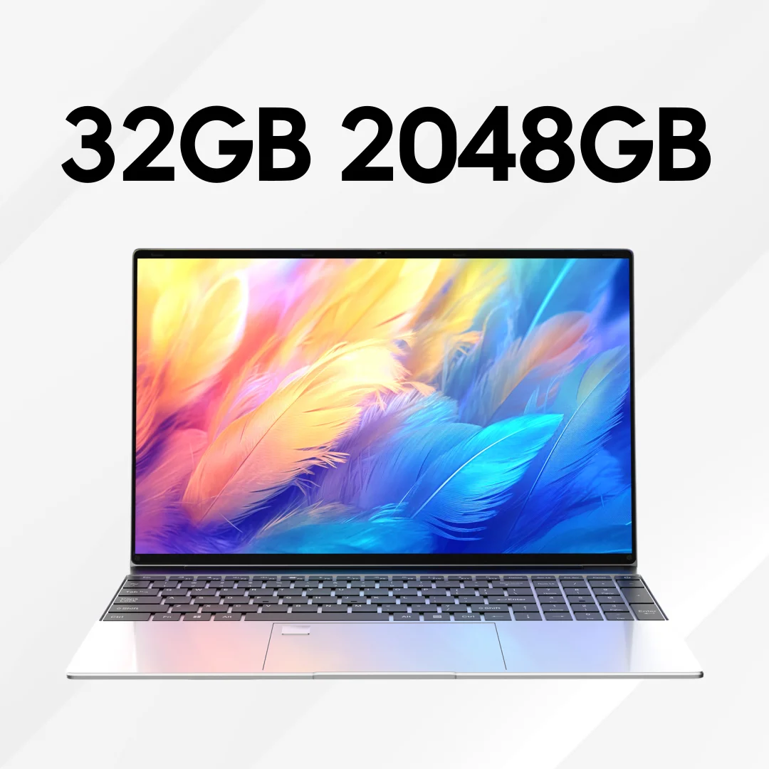 New Ultra Slim Laptop Intel Core i7 8650U 15.6" 32GB RAM 2TB SSD Gaming PC Office Study Computer PC Windows 11 Pro