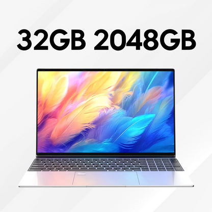 New Ultra Slim Laptop Intel Core i7 8650U 15.6" 32GB RAM 2TB SSD Gaming PC Office Study Computer PC Windows 11 Pro