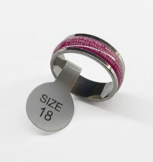 Anillos de Acero Inoxidable Quirurgico BOX1-F10-C2