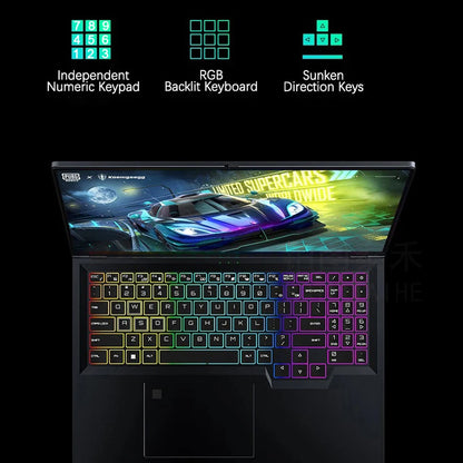 CRELANDER Laptop Gamer 16 Inch Intel Core i9 Processor 2.5k IPS Screen 165Hz RTX 4080  RAM 64GB 4TB SSD Notebook Gaming Laptop