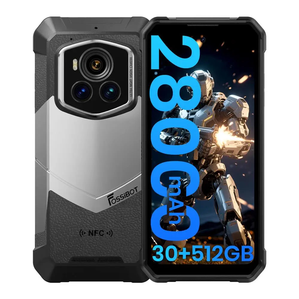 [World Premiere]FOSSiBOT F107 PRO 5G Rugged Smartphone,Up to 30GB+512GB,6.95"FHD+ Android 15,28000mAh 66W 2M FF Night Version