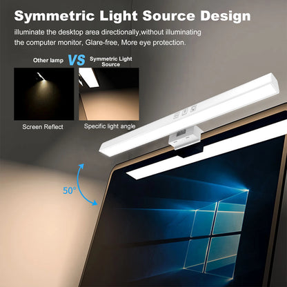 LED Monitor Light Bar USB Powered Computer Monitor Lamp Screen Light Bar for Desk/Office/Home/Game