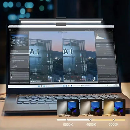 LED Screen Hanging Light with USB Power Supply  Stepless Dimming Eye Protection Monitor Light Bar for Computer Work Study Gaming