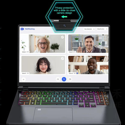 CRELANDER Laptop Gamer 16 Inch Intel Core i9 Processor 2.5k IPS Screen 165Hz RTX 4080  RAM 64GB 4TB SSD Notebook Gaming Laptop