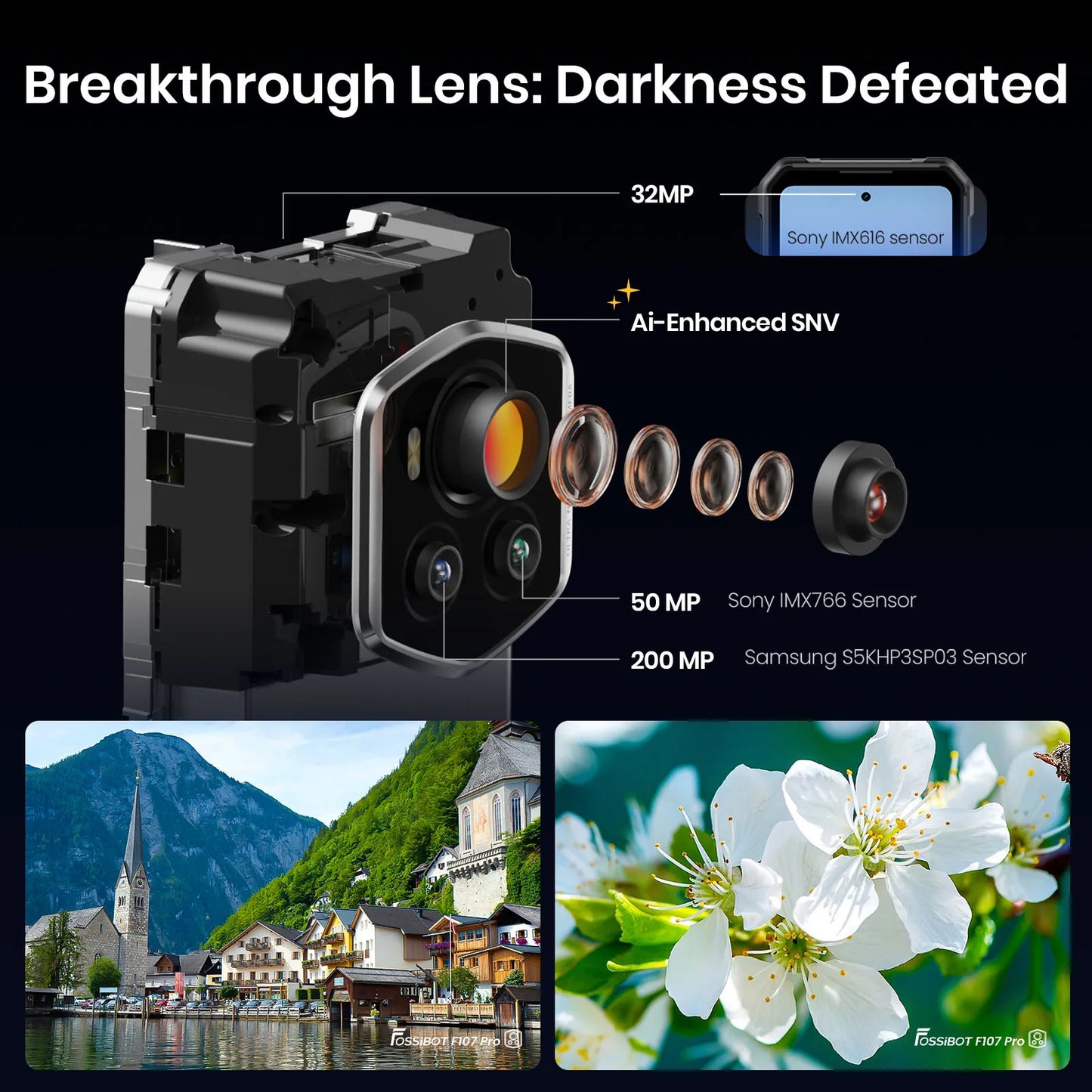 [World Premiere]FOSSiBOT F107 PRO 5G Rugged Smartphone,Up to 30GB+512GB,6.95"FHD+ Android 15,28000mAh 66W 2M FF Night Version