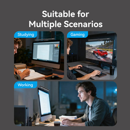 Vention LED Monitor Light Bar PC Laptop Screen Light Bar Hanging Eye Protection Asymmetric Light Source USB 3 Colour Read Lamp