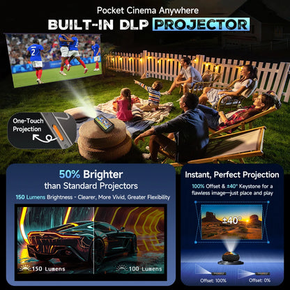 Ulefone Armor 34 Pro 5G AI Rugged Phone  6.95" 25500mAh Up to 32GB+512GB Built-in Projector 120Hz NFC Smartphone