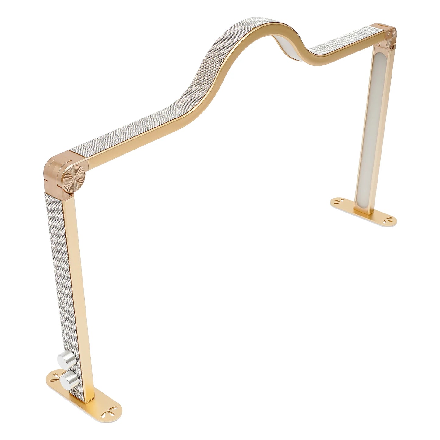 Diamonds Decorated Nail Work Lamp| Nail Lash Light| Beauty Work Desk Lamp for Nail Art, Eyelash| White/Gold