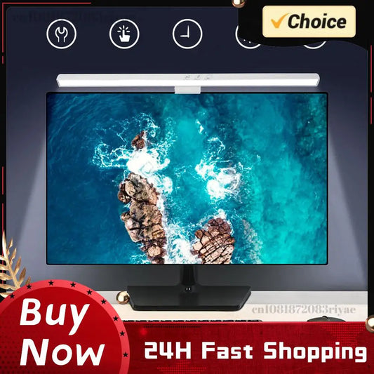 LED Monitor Light Bar USB Powered Computer Monitor Lamp Screen Light Bar for Desk/Office/Home/Game