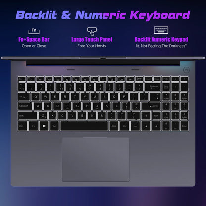 ACEMAGIC RX16 AMD Ryzen 7 7735HS 16" Ultra Slim 4400MAH Laptop 16GB LPDDR5 Ram 512GB Rom Windows 11Pro BT5.2 Wifi 6 Notebook