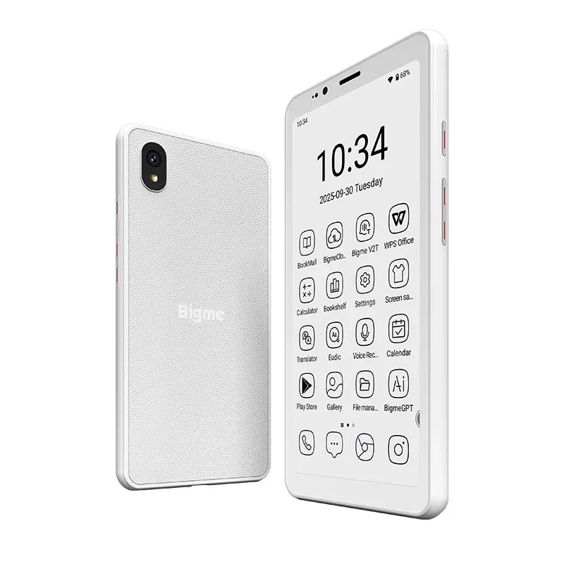 Bigme Hibreak S eBook reader, 5.84-inch E-ink electronic book, 36-level front light, 6GB+128GB, Android 14 OS paper-like ereader