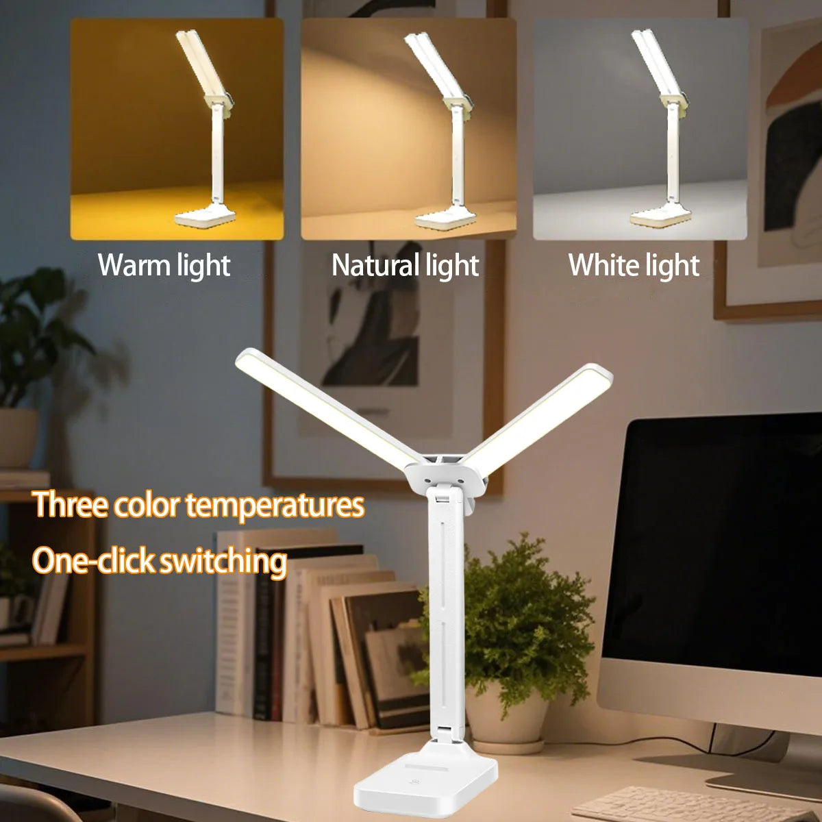 Computer Monitor LED Screen Light, Stepless Dimming eye Care USB Portable lamp, Reading Desk Lamp
