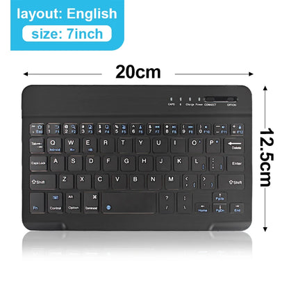 Mini Keyboard Wireless Bluetooth 5.0 Keyboard RGB Backlit Rechargeable Keyboard Silent Keyboard For IOS Android Windows iPad