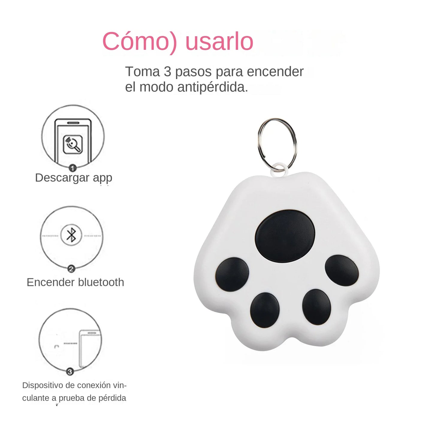 Wireless Smart GPS Tracker Pet Tracer Smart Anti Lost Keychain Locator GPS Kids Alarm Tag Finder Key Collar Tracker Accessories