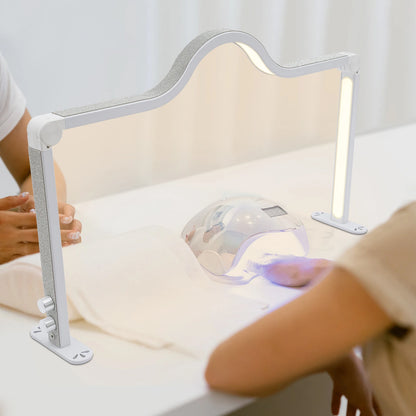 Diamonds Decorated Nail Work Lamp| Nail Lash Light| Beauty Work Desk Lamp for Nail Art, Eyelash| White/Gold