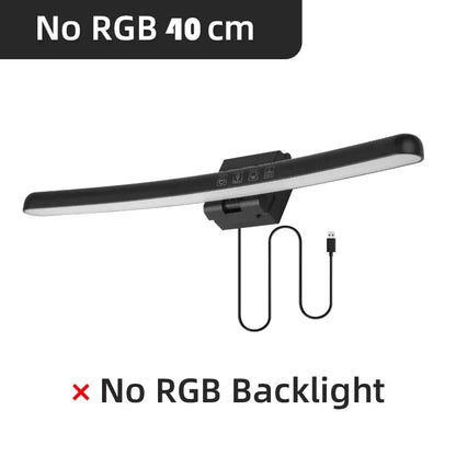 Curved Monitor Light Bar, Stepless Dimming USB Desk Lighting Lamp Applicable to All Screens with No Glare,for Home and Office