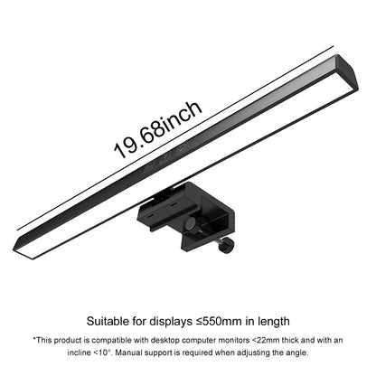 LED Monitor Light Bar Dimmable Screen Light Bar USB Powered Hanging Table Lamp for Desk/Office/Home/Game