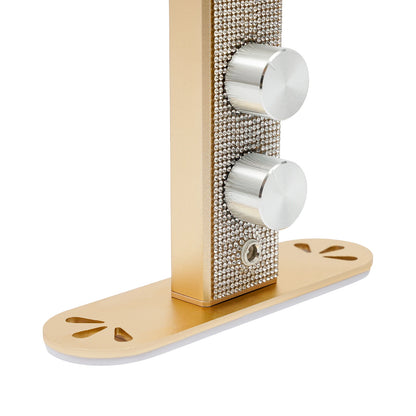 Diamonds Decorated Nail Work Lamp| Nail Lash Light| Beauty Work Desk Lamp for Nail Art, Eyelash| White/Gold