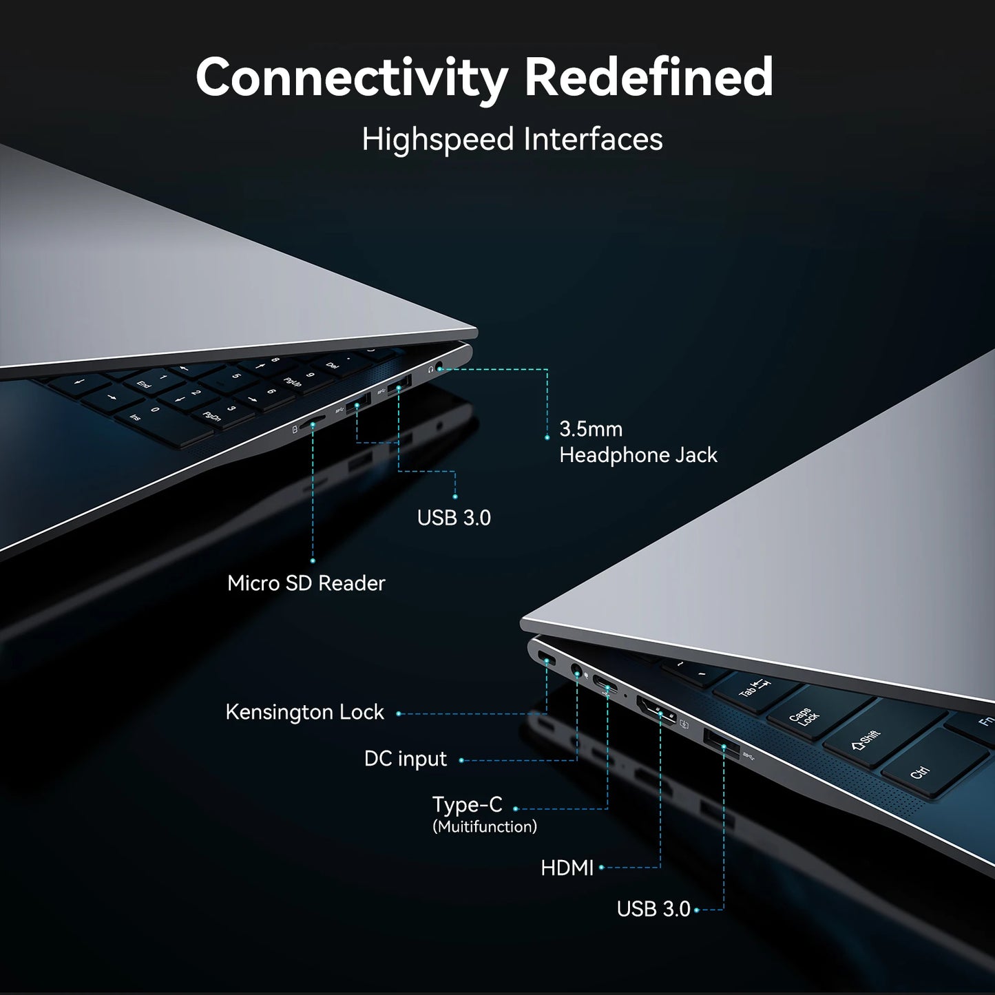 Laptop Computer 15.6" Laptop FHD IPS Display Dual-Core up to 3.4GHz 16GB RAM 512GB SSD Win 11 for Student Home Streaming