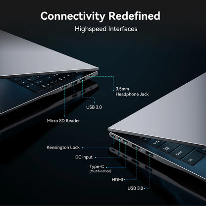 Laptop Computer 15.6" Laptop FHD IPS Display Dual-Core up to 3.4GHz 16GB RAM 512GB SSD Win 11 for Student Home Streaming