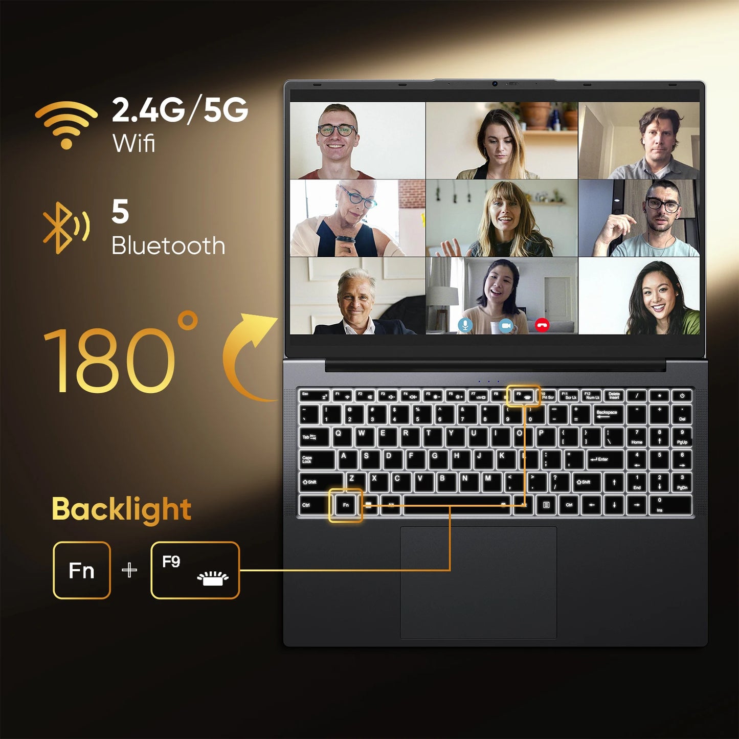 16" Laptop Computer Intel Core i5 Processor Win11 Pro Laptop 16GB RAM 512GB SSD 1920 x 1200 16:10 Display  with Backlit Keyboard