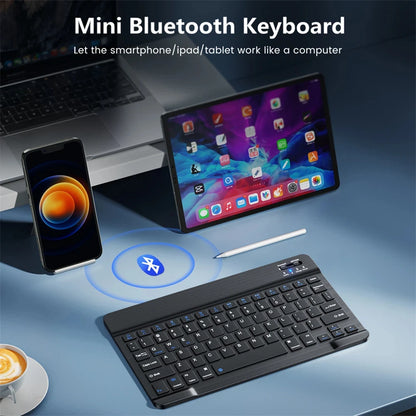 Mini Keyboard Wireless Bluetooth 5.0 Keyboard RGB Backlit Rechargeable Keyboard Silent Keyboard For IOS Android Windows iPad