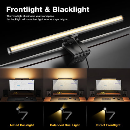 DL-RS1 Pro Monitor Light Bar Computer Light with Touch Switch Remote Dual Control & Color Temperature Desk Lamp for Monitor