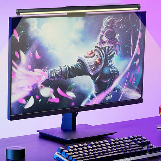 RGB PC Monitor Light Strip Notebook Lighting Night Light Color Temperature Dimming Atmosphere Lamp Read Learn Desktop Lights
