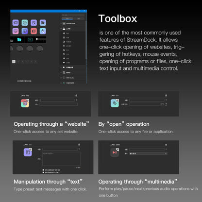 Mirabox N4 Stream deck 10 LCD Keys Button Live Console Mini Keypad Streamdeck Deck Dock macropad Stream Desk Studio Controller
